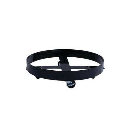 Eagle Mfg 95 Gallon Single Plastic Drum Barrel OverPack Dolly, Black - 1698